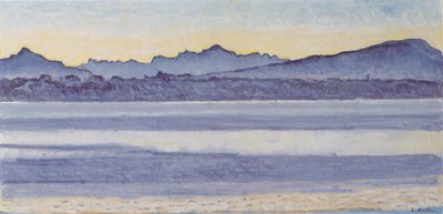 Lake Geneva with Mont-Blanc in Morning Light by Ferdinand Hodler